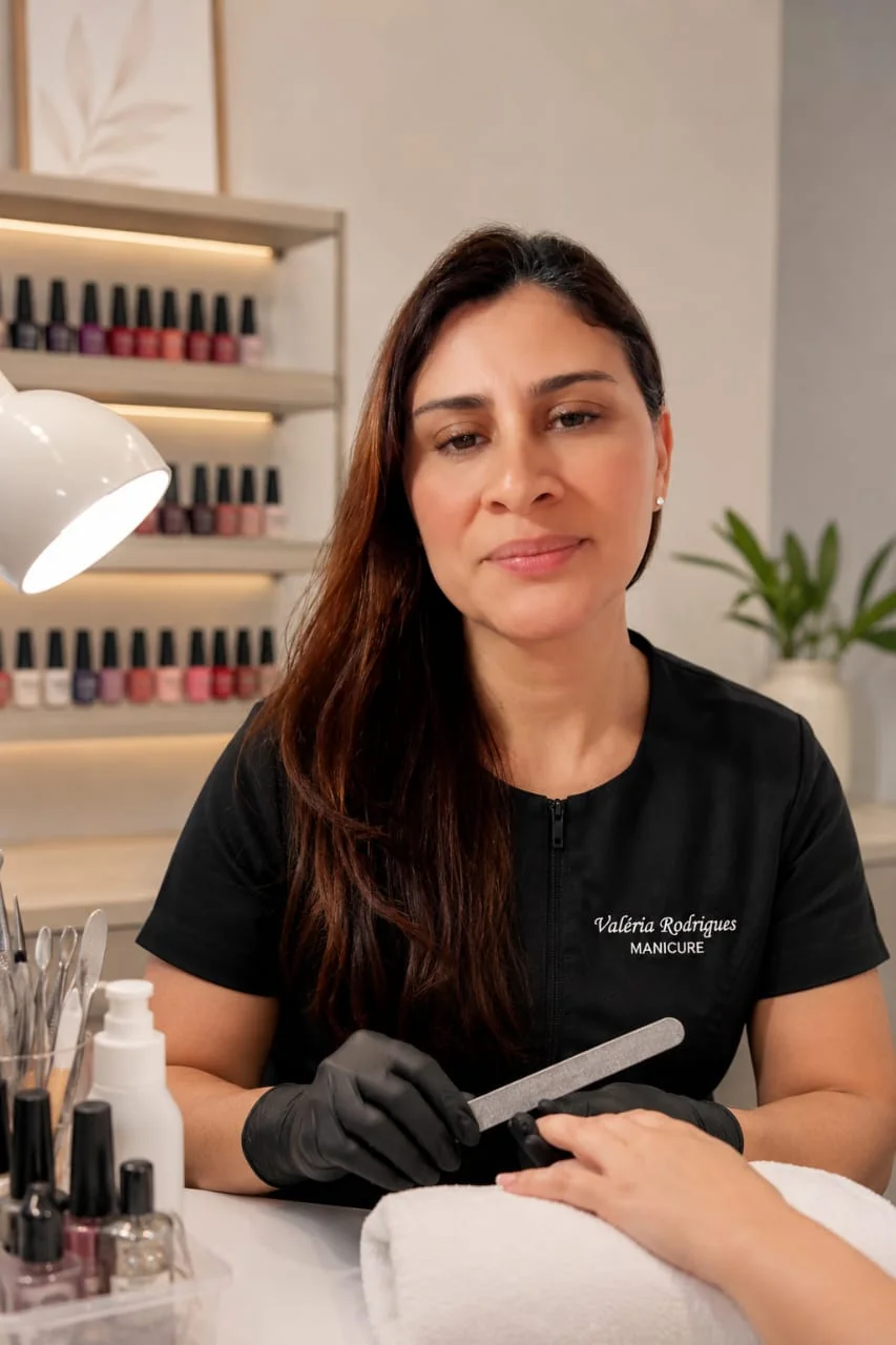 Valéria Rodrigues, manicure e usuária real do Encaixei